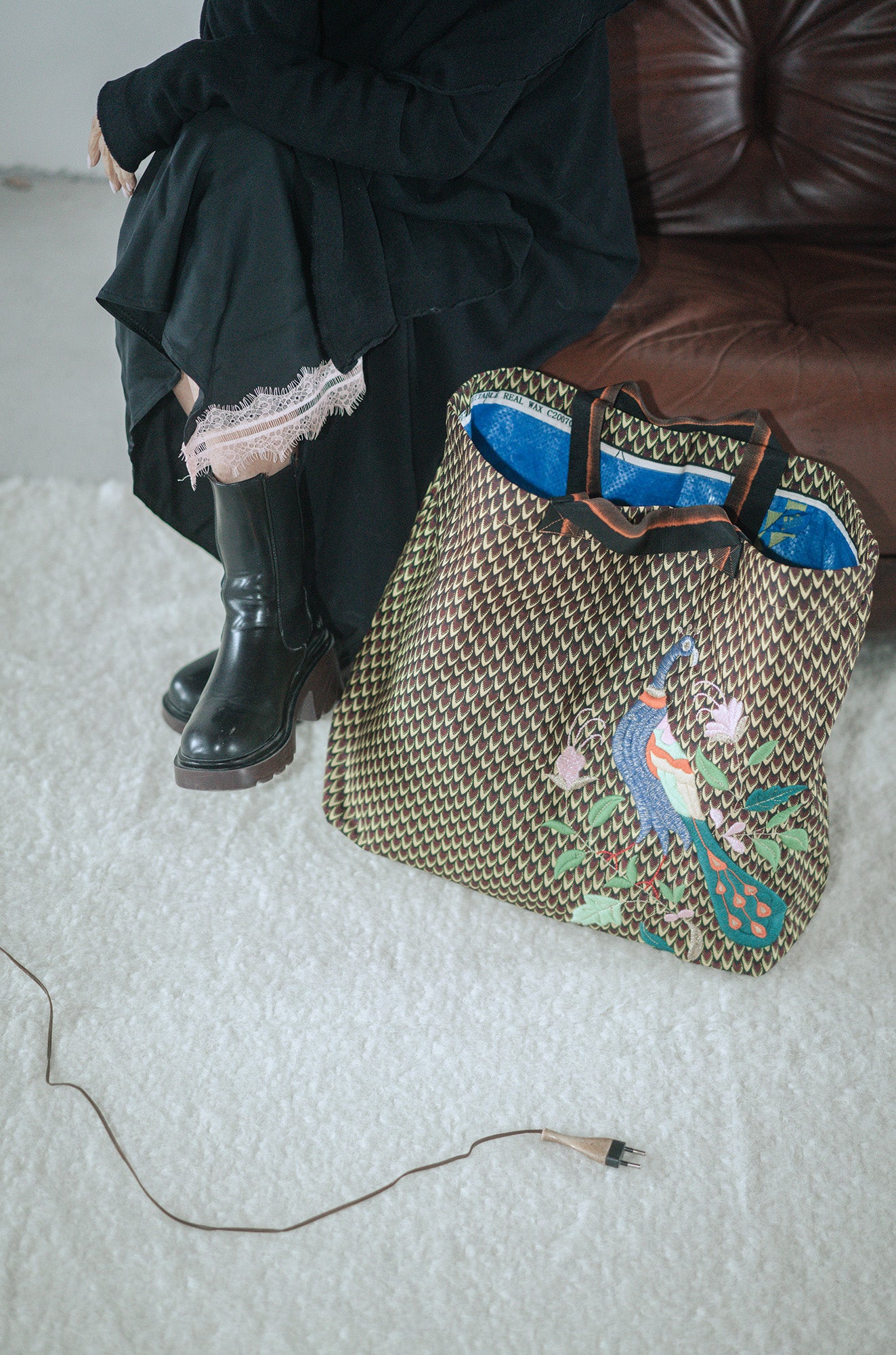 A crazy wax Prayers bag
